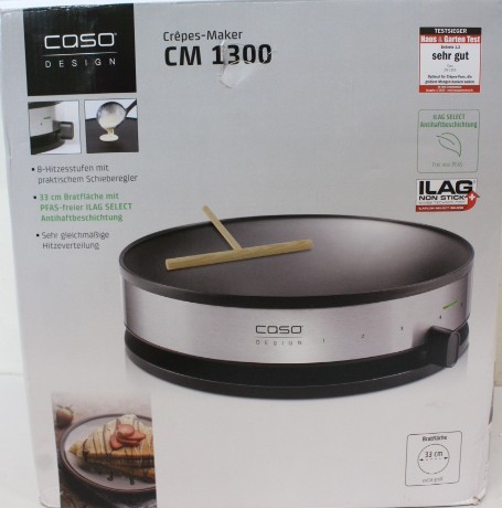 SALE OUT. - Caso - CM 1300 - Crepe maker - Crepe maker - 1300 W - Number of pastry 1 - Crepe - DAMAGED PACKAGING