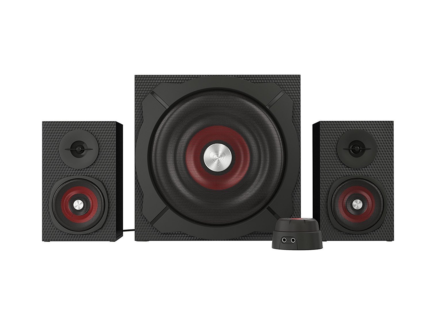 GENESIS Helium 610BT Computer Speakers, Wired, Bluetooth, Black - Genesis - Helium 610BT - Bluetooth - Red/Black