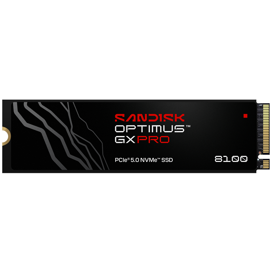 SANDISK Optimus GX PRO 8100 2TB M.2 2280 PCIe Gen5 x4 NVMe TLC 3D CBA, Read/Write: 14900/14000 MBps, IOPS 2300K/2400K, TBW: 1200