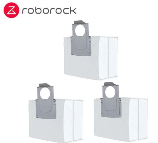 Vacuum Cleaner Accessory|ROBOROCK|Disposable Dust Bag 3pcs|White|For OC0/Q70+/Q70 Max+/OC5/Q75+/Q75 Max+/Q55+/O35/S75 MaxV Ultra/S70 Pro Ultra/S80 Pro Ultra/S85 Pro Ultra/OC0-D/S80+/Q80 Max+/OC5-D/S85+/Q85 Max+/Q55 Pro+/S70 Max Ultra/S75 Max Ultra/Q55 Max