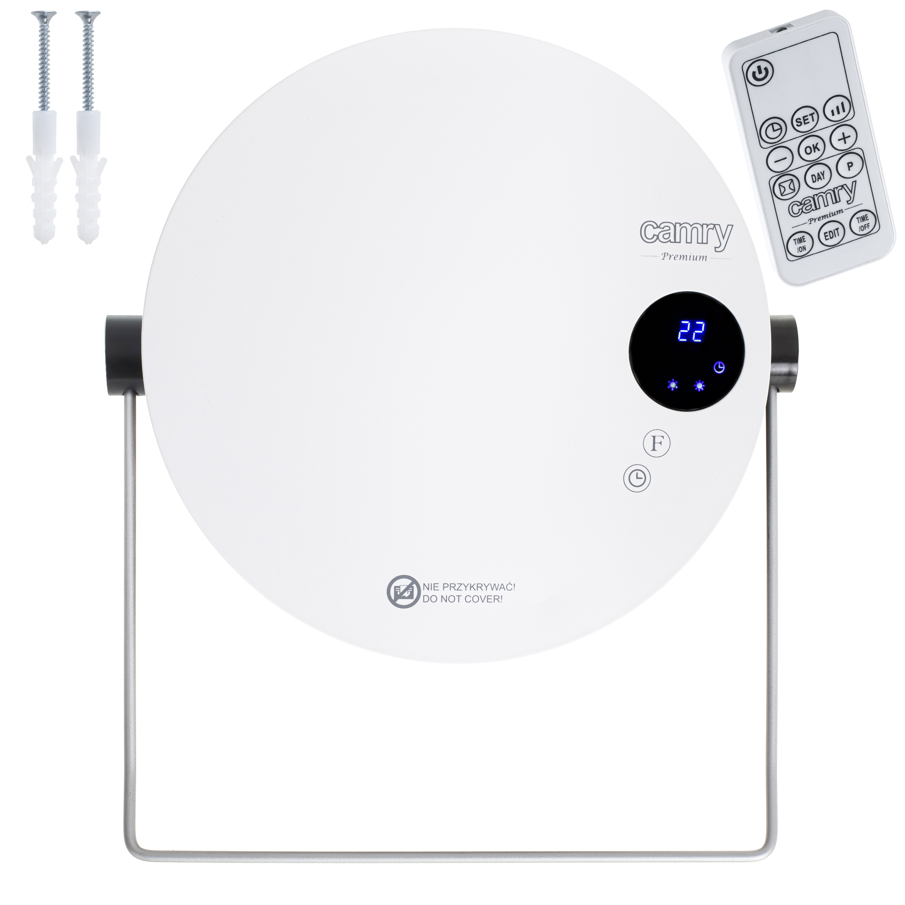 Camry - CR 7747 - Bathroom heater - 2000 W - Number of power levels 2 - White - IPX 2