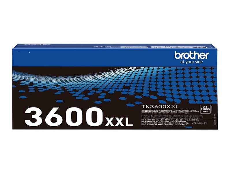 Brother TN-3600XXL Genuine Super High Yield Toner Cartridge, Black - Brother Toner cartridge - Black