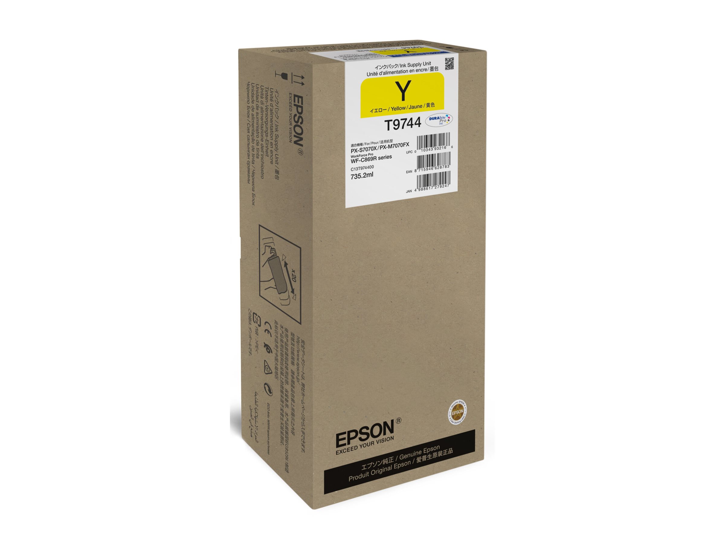 Epson XXL Ink Supply Unit - WorkForce Pro WF-C869R - XXL Ink Supply Unit - Yellow
