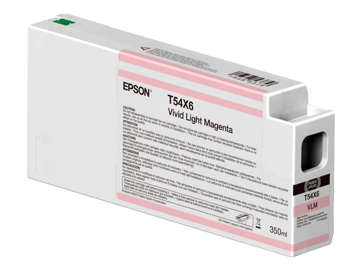 Epson Singlepack T54X60N UltraChrome HDX/HD, 350 ml - Ink Cartrige - Vivid Light Magenta