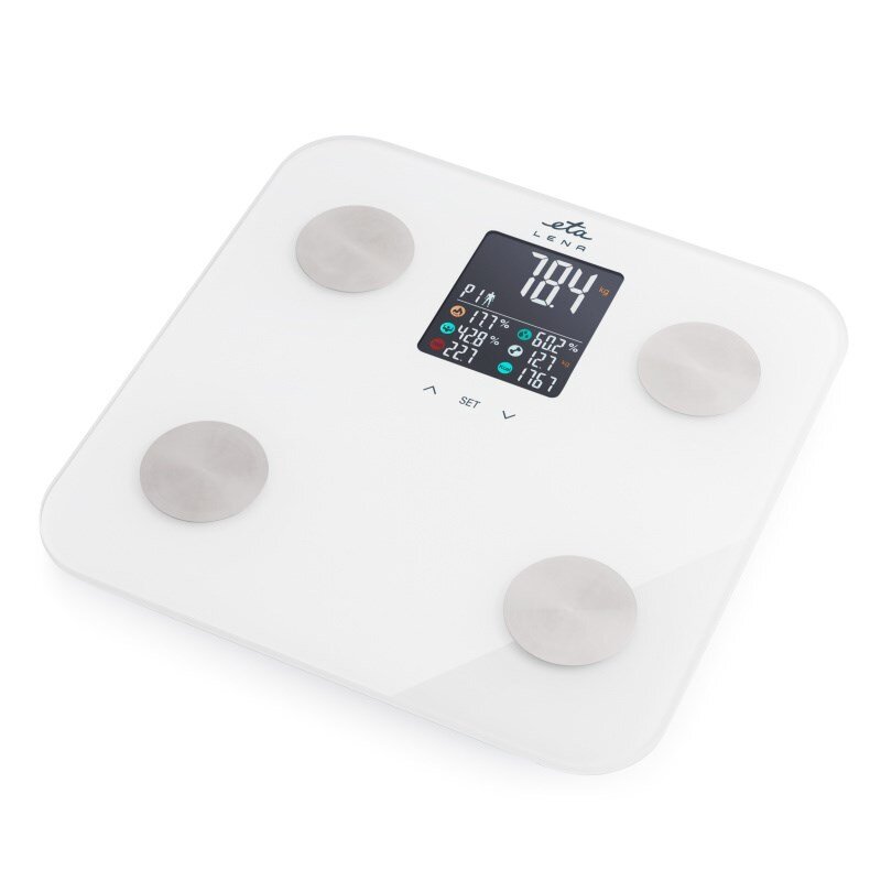 ETA Personal Scale - ETA378190000 Lena - Maximum weight (capacity) 180 kg - Accuracy 100 g - Body Mass Index (BMI) measuring - White