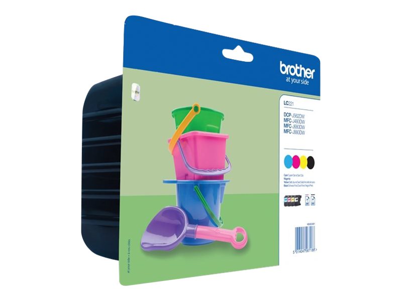 Brother LC221VALBP, Multipack Value Ink Cartridge - Brother