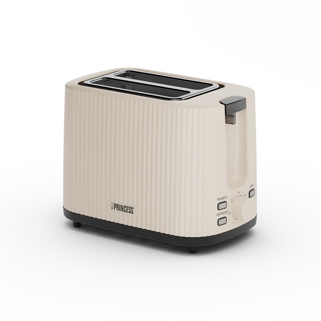 Princess Wave Toaster - 142337 - Power 930 W - Number of slots 2 - Housing material Plastic - Beige
