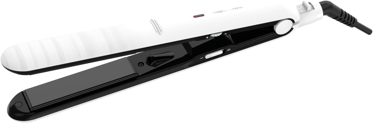 Rowenta - Hair straightener - SF3210F0 - Temperature (max) 230 °C - Number of heating levels 10 - White/Black