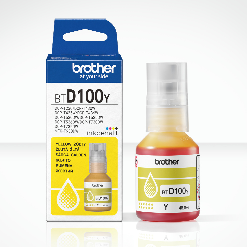 Brother BTD100Y - Ink Bottle - Yellow