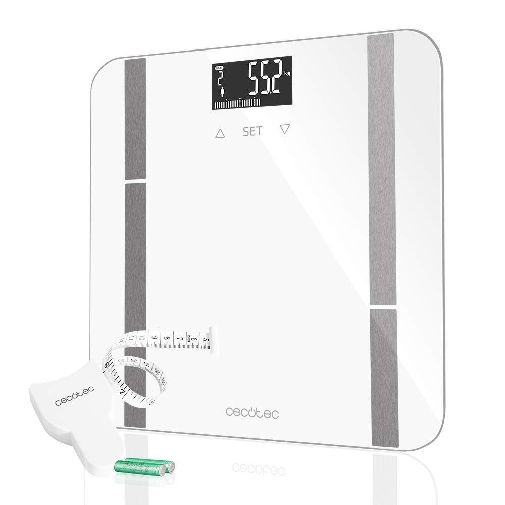 Cecotec - Smart Bathroom Scale - Surface Precision 9400 Full Healthy - Maximum weight (capacity) 180 kg - Accuracy 100 g - White