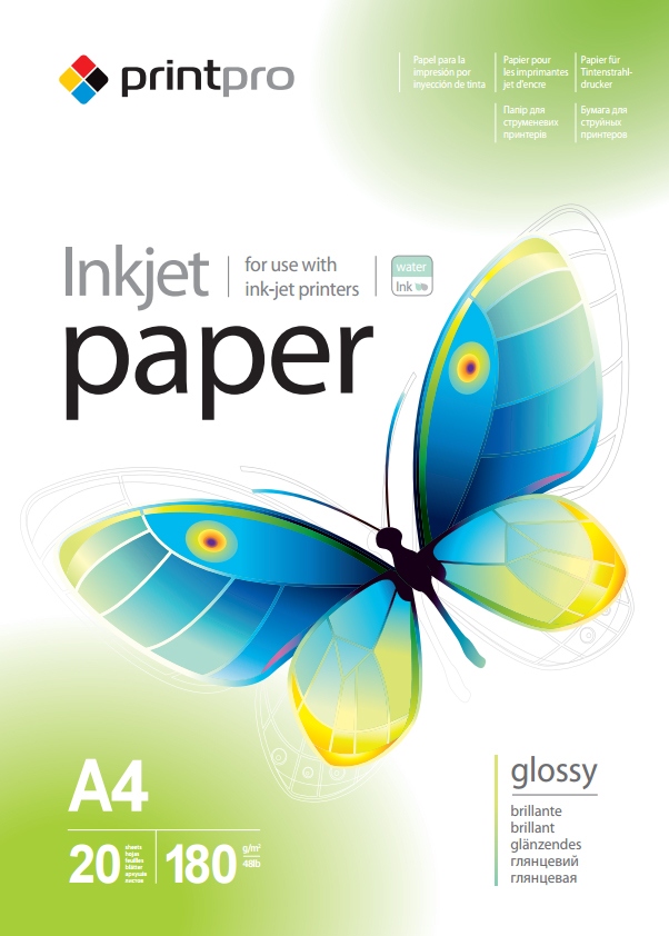 ColorWay PrintPro Photo Paper, 20 sheets - High Glossy - 180 g/m² - A4