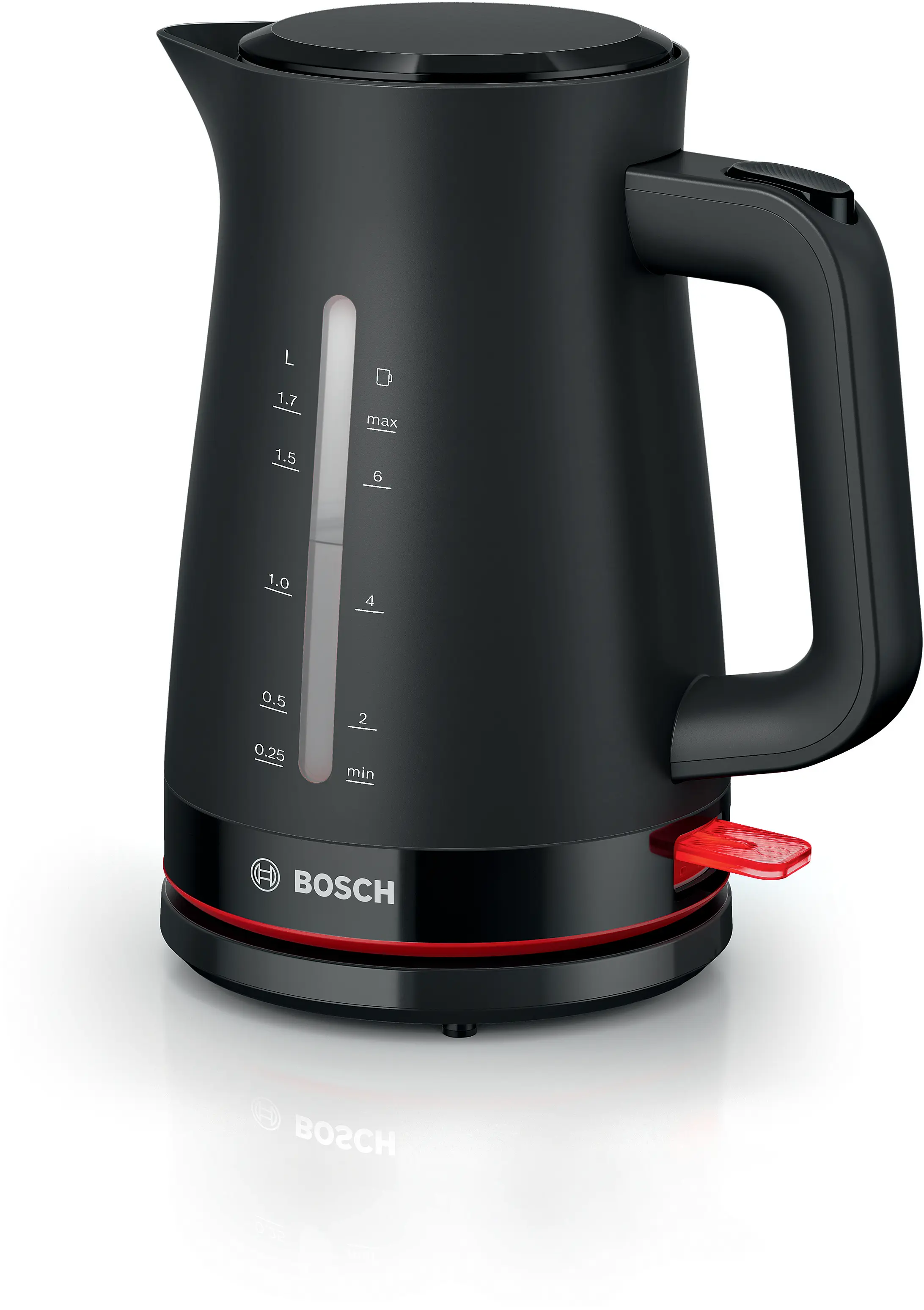 Bosch Kettle - TWK3M123 MyMoment - Electric - 2400 W - 1.7 L - Plastic - 360° rotational base - Black