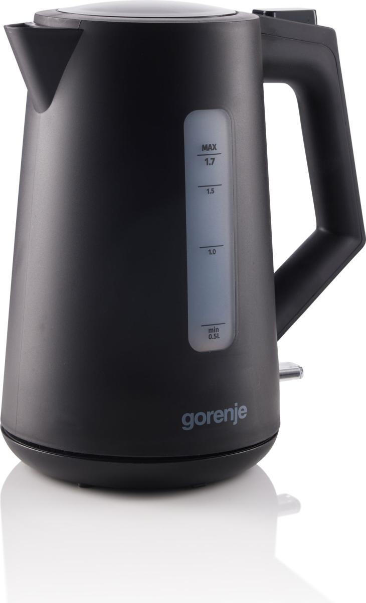 Gorenje K17OPB - Kettle - Electric - 2200 W - 1.7 L - Plastic - 360° rotational base - Black