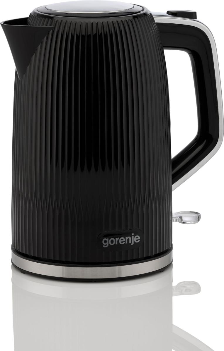 Gorenje K17DPB - Kettle - Electric - 1.7 L - 2200 W - Plastic/Stainless steel - 360° rotational base - Black