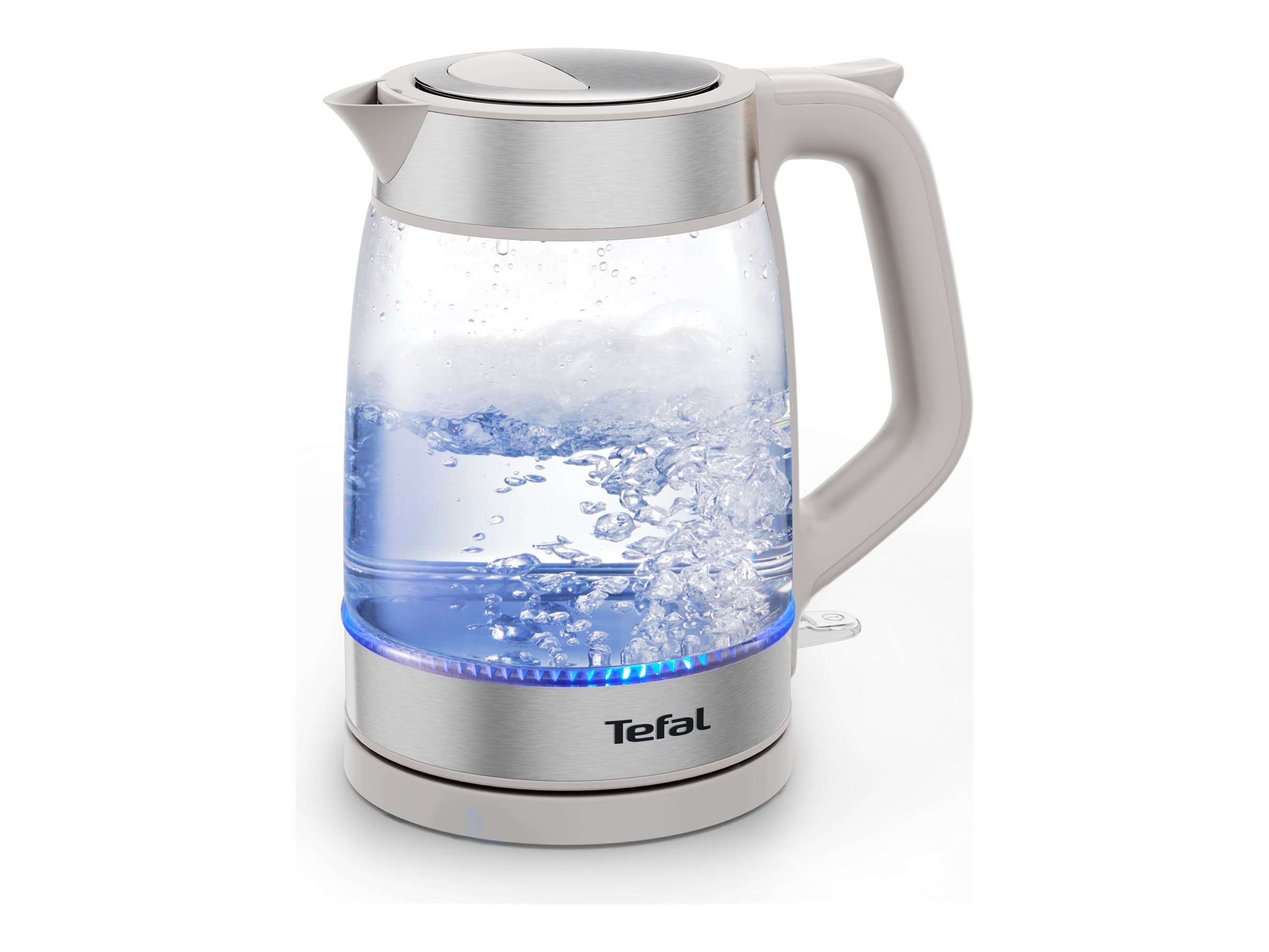 TEFAL Kettle - KI605B30 - 2200 W - Electric - 1.7 L - Glass - 360° rotational base - Grey