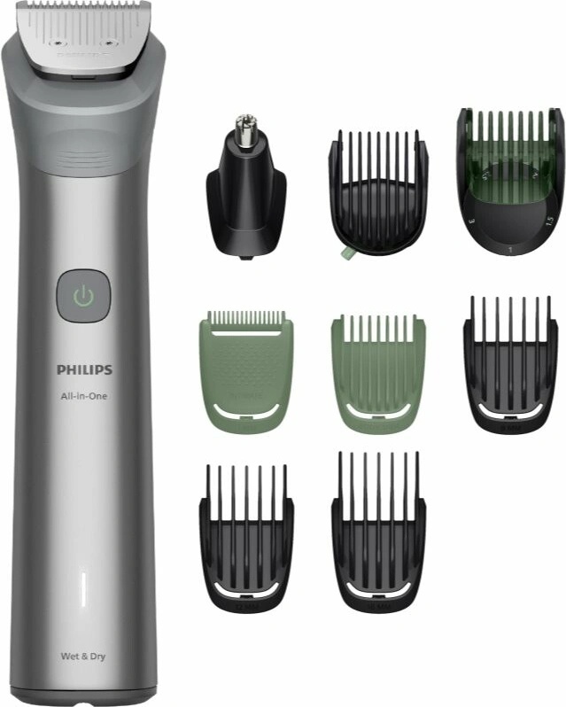 Philips All-in-One Hair trimmer - MG5931/15 Series 5000 - Cordless - Number of length steps 13 - Step precise 0.5 mm - Light gray