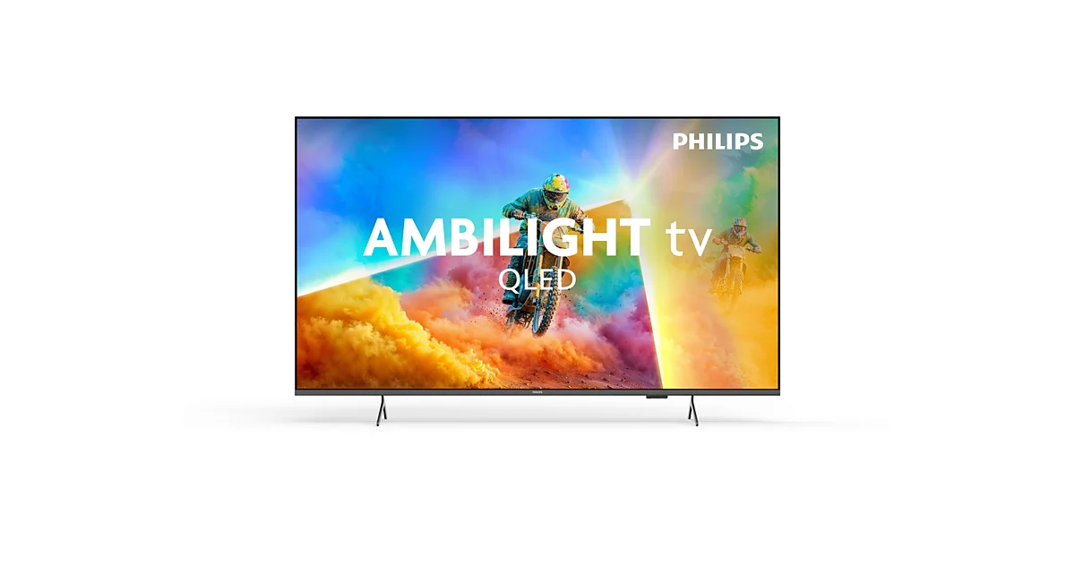 Philips QLED Ambilight TV - 65PQS8501/12 - 65 - Smart TV - Titan OS - 4K UHD - Black