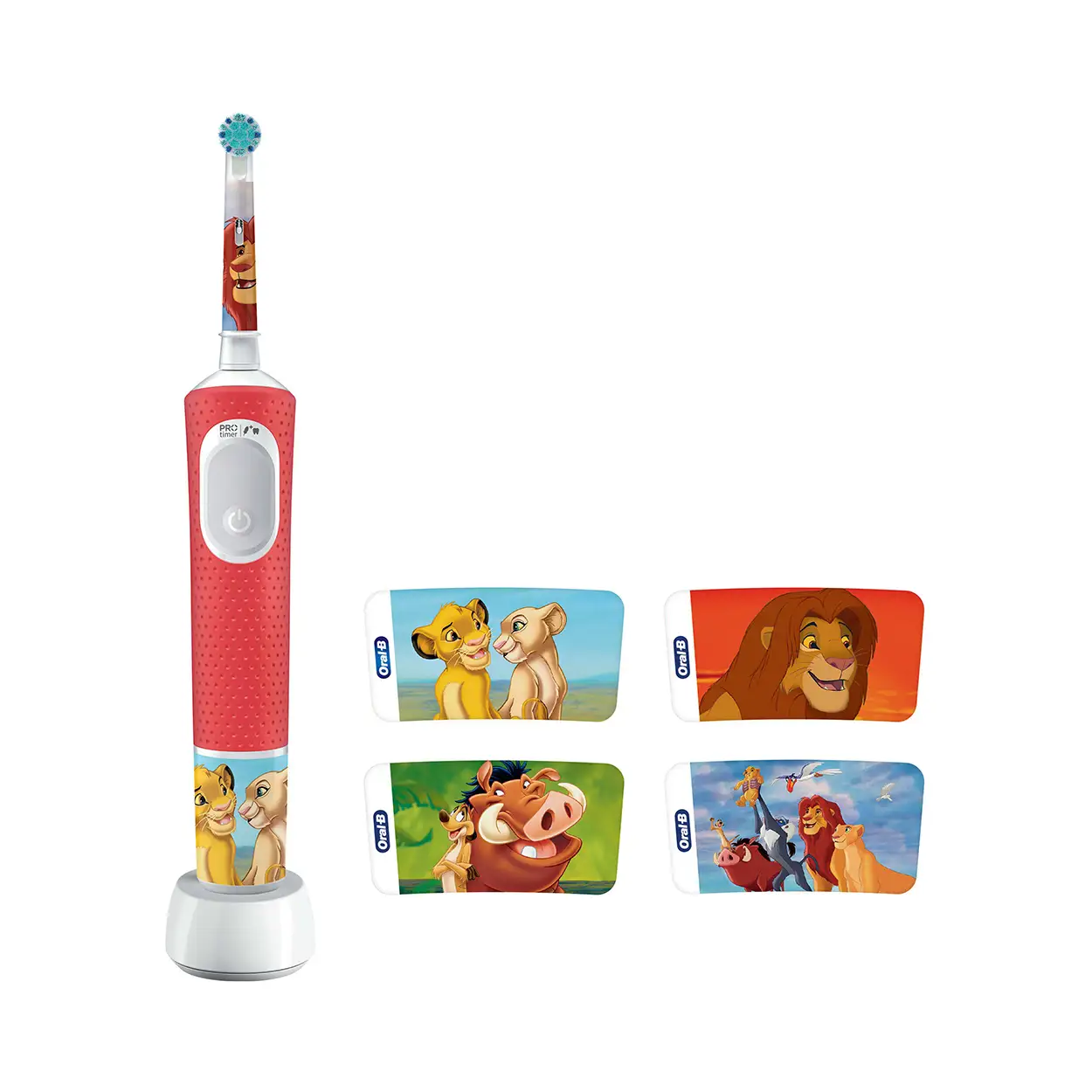 Oral-B Electric Toothbrush - Pro Kids 3+ Lion King - Rechargeable - For kids - Number of brush heads included 1 - Number of teeth brushing modes 2