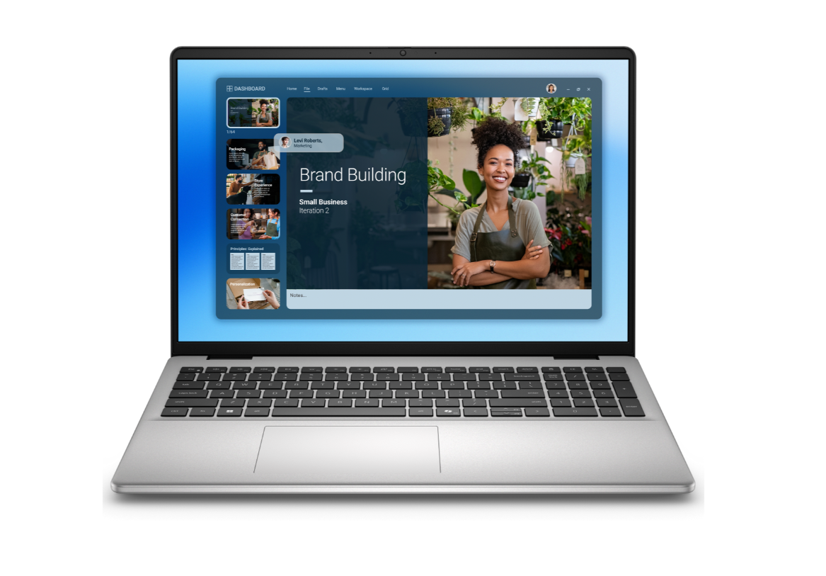 Dell 16 DC16251 - Platinum Silver - 16 " - 2K - 1920 x 1200 pixels - Anti-Glare - Intel Core 7 - 150U - 16 GB - DDR5 - Solid-state drive capacity 512 GB - Intel Graphics - Windows 11 Pro - 802.11ax - Keyboard language English - Keyboard backlit - Warranty