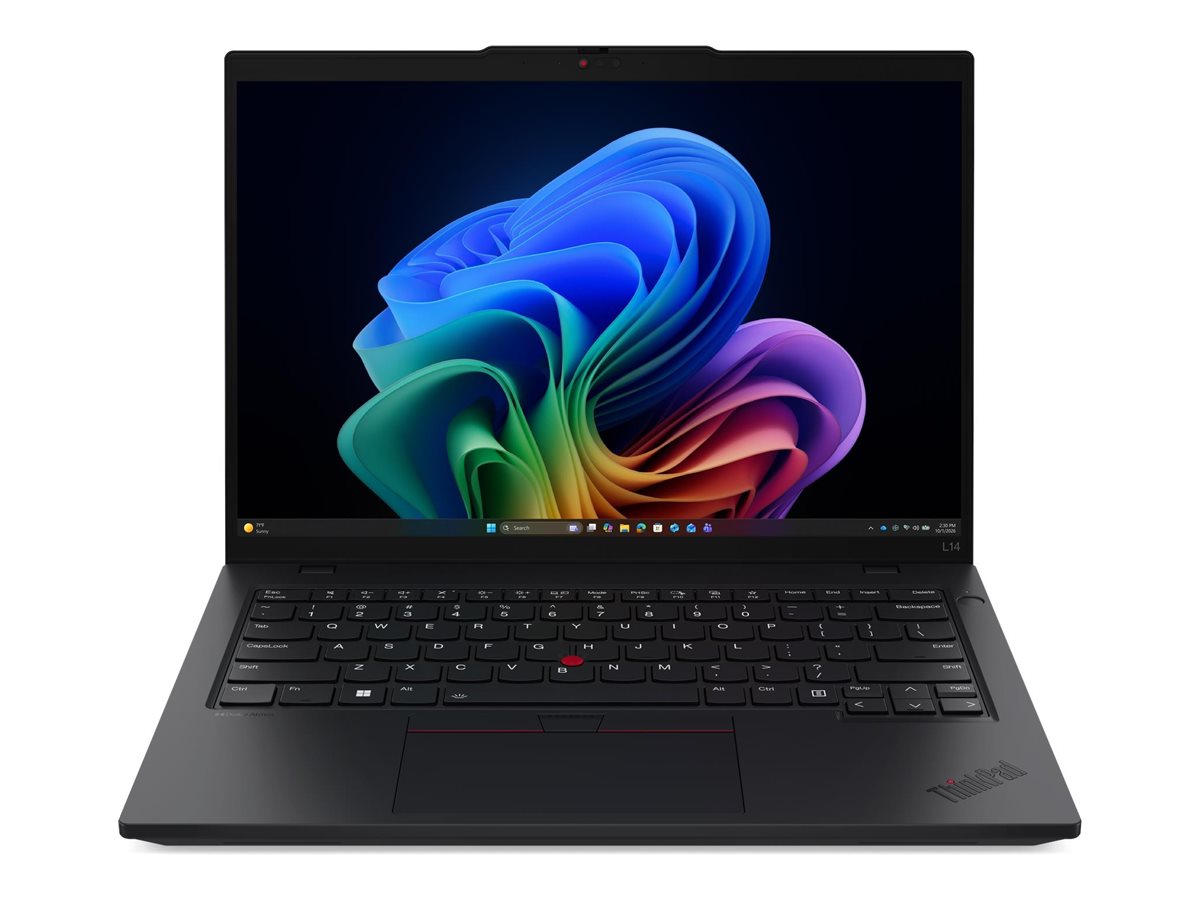 Lenovo ThinkPad L14 G7 AMD - Black - 14 " - IPS - WUXGA - 1920 x 1200 pixels - Anti-glare - AMD Ryzen AI 5 - 430 - 24 GB - SODIMM DDR5 - Solid-state drive capacity 512 GB - AMD Radeon 840M Graphics - Windows 11 Pro - 802.11be - Bluetooth version 5.4 - 4G 