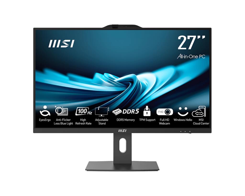 Monoblock PC|MSI|PRO|AP272P 14M|Business|All in One|CPU Intel Core i5|i5-14400|2500 MHz|Screen 27"|RAM 16GB|DDR4|3200 MHz|SSD 512GB|Graphics card Intel UHD Graphics|Integrated|Colour Black|PROAP272P14M-867XEU