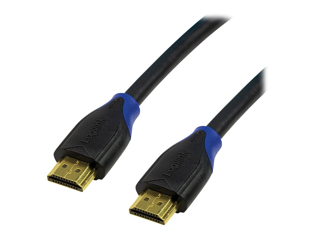 Logilink CH0061 HDMI Cable 2.0 bulk M/M 1.0m black - Logilink - HDMI (type A) male - HDMI (type A) male - HDMI to HDMI - 1 m
