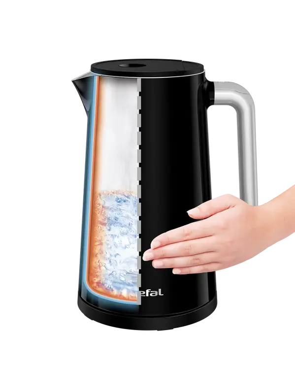 TEFAL Kettle - KO8518 - Electric - 1800 W - 1.7 L - Plastic - 360° rotational base - Black