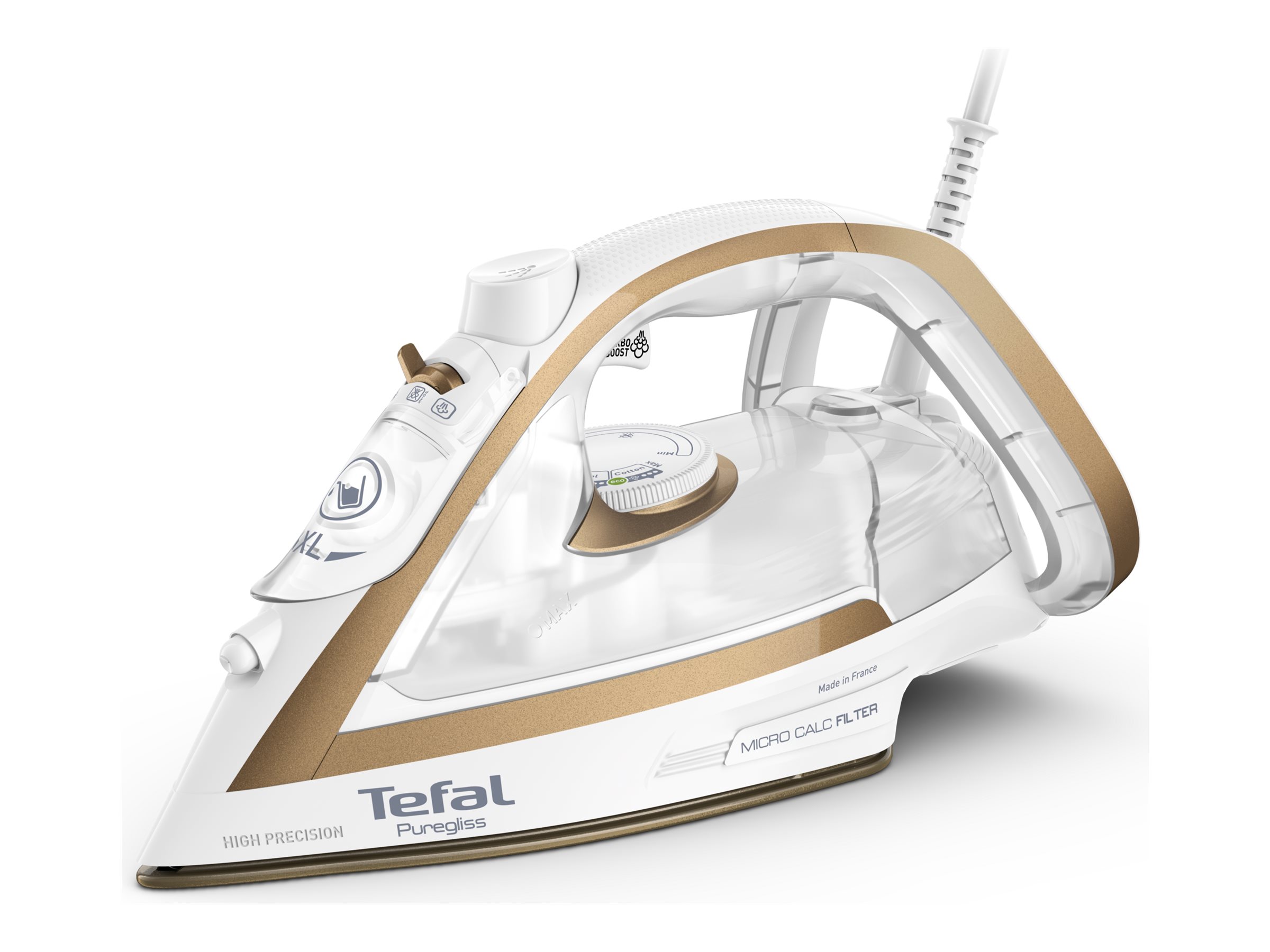 TEFAL FV8042E0 Ultimate Pure - Steam Iron - 2900 W - Water tank capacity 270 ml - Continuous steam 50 g/min - Steam boost performance 270 g/min