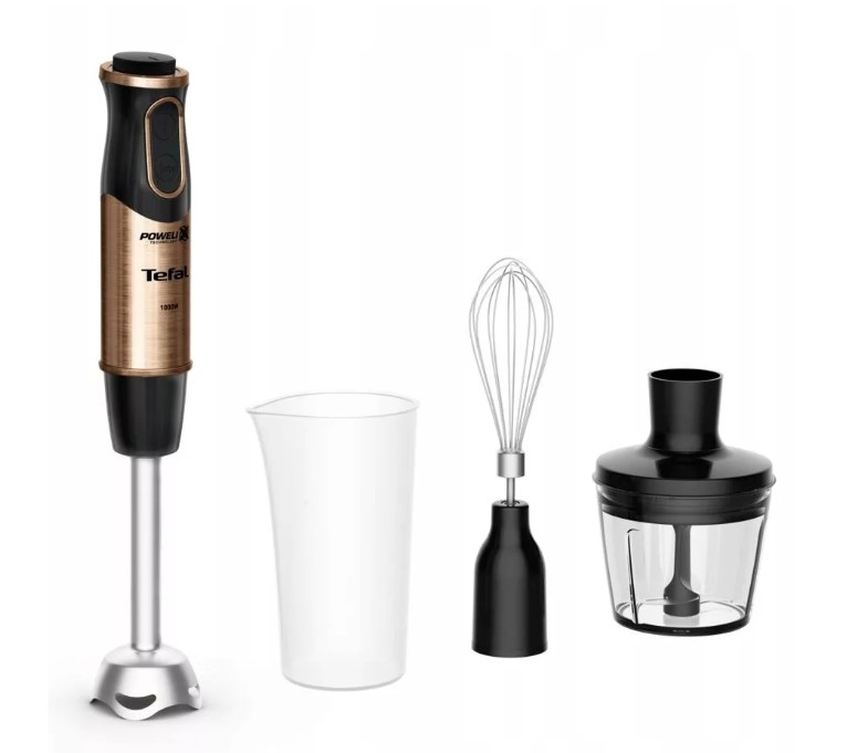 TEFAL - HB656G10 - Hand Blender - 1000 W - Number of speeds 20 - Black/Copper