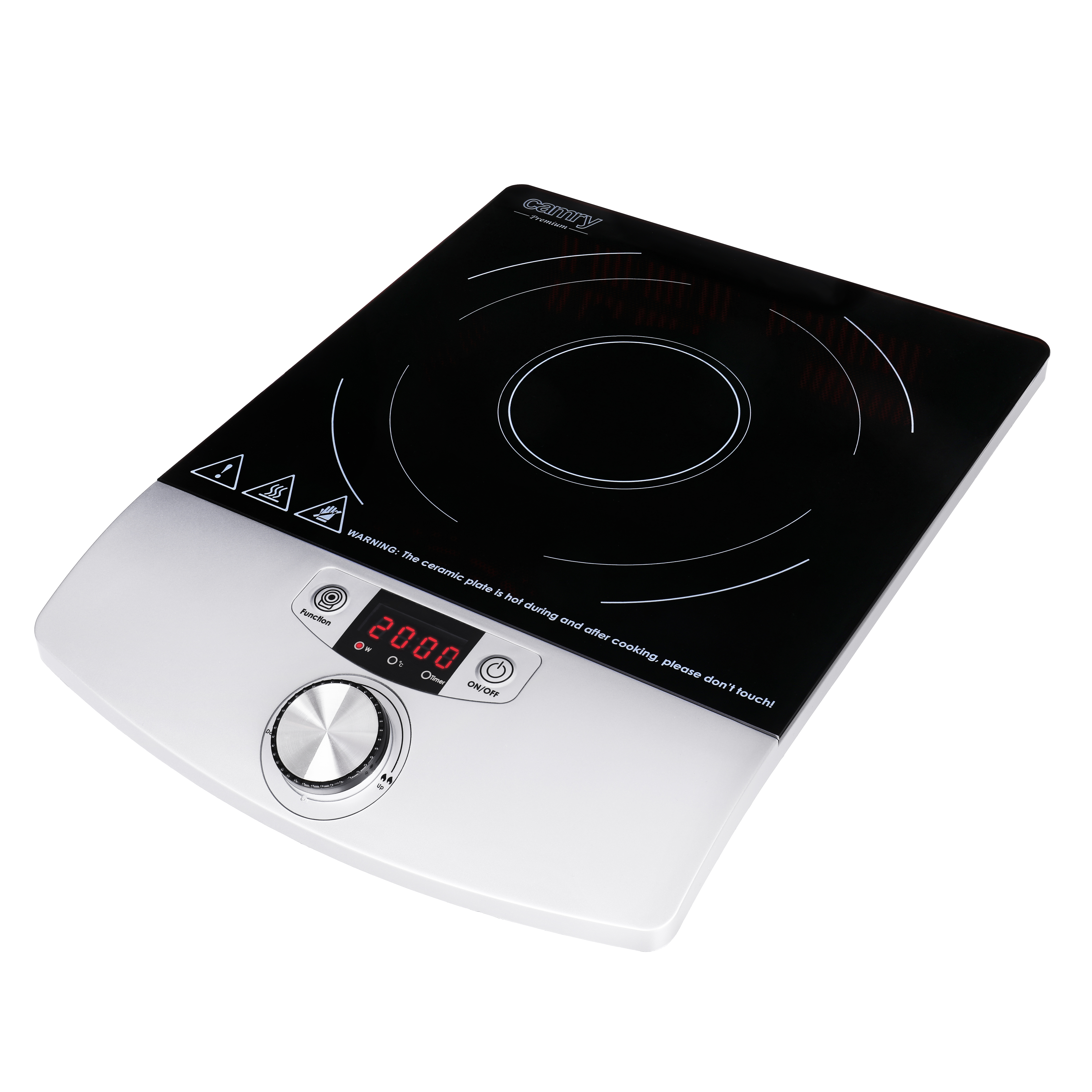 Camry Cooker Induction - CR 6515 - Number of burners/cooking zones 1 - Induction - Black/Silver