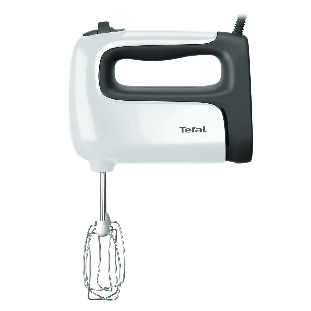 TEFAL - Hand mixer - HT460138 Prep'Mix - 500 W - Hand Mixer - Number of speeds 5 - Turbo mode - White/Grey