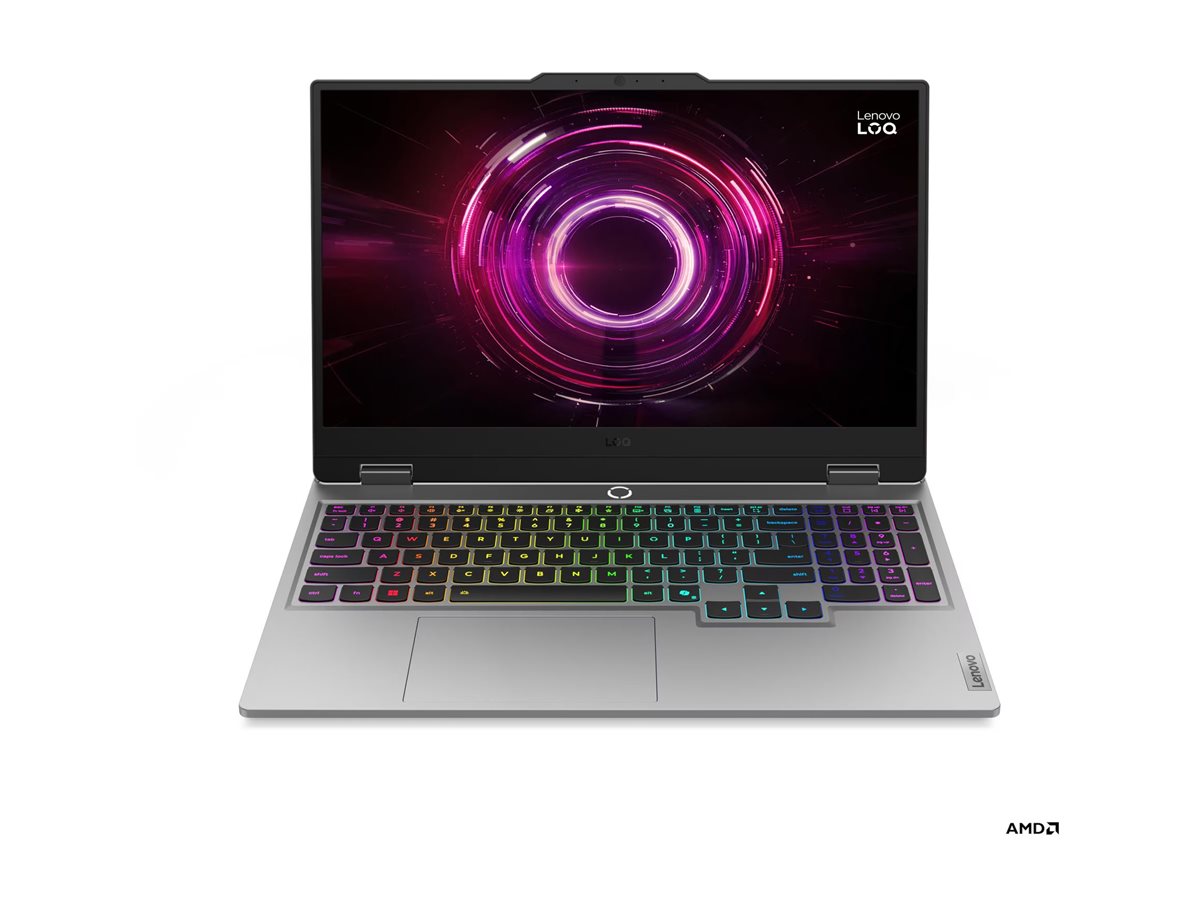 Lenovo LOQ 15AHP10 - Luna Grey - 15.6 " - IPS - FHD - 1920 x 1080 pixels - Anti-glare - AMD Ryzen 7 - 250 - 16 GB - SODIMM DDR5 - Solid-state drive capacity 1000 GB - NVIDIA GeForce RTX 5060 - GDDR7 - 8 GB - Windows 11 Home - 802.11ax - Bluetooth version 