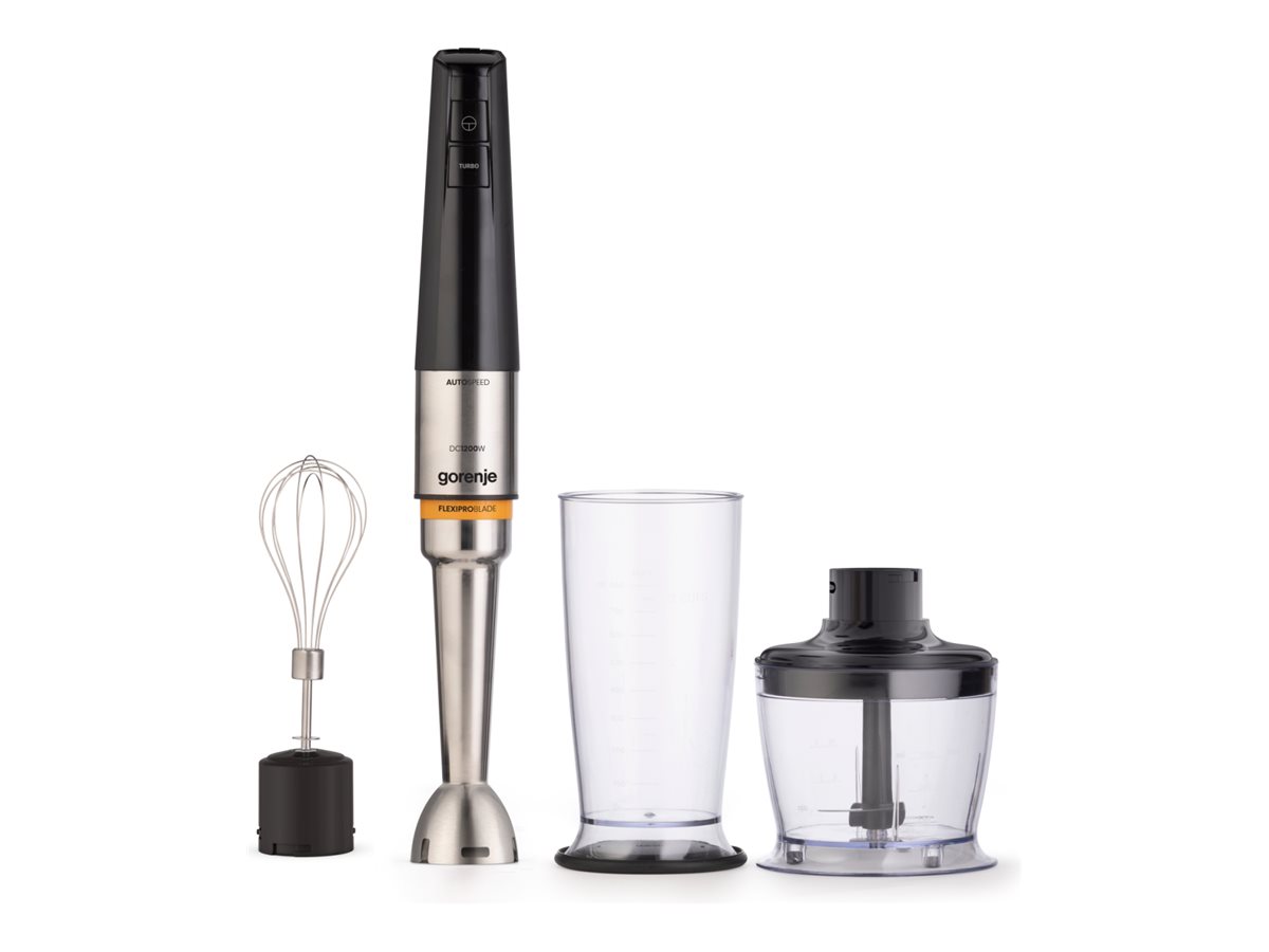Gorenje HBX1200EB - 1200 W - Hand Blender - Jar material Plastic - Jar capacity 0.8 L - Stainless steel