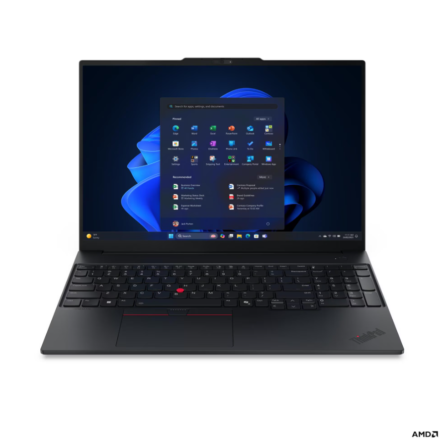 Lenovo ThinkPad E16 G4 AMD - Black - 16 " - IPS - WUXGA - 1920 x 1200 pixels - Anti-glare - AMD Ryzen AI 5 - 330 - 16 GB - SODIMM DDR5 - Solid-state drive capacity 512 GB - AMD Radeon 820M Graphics - Windows 11 Pro - 802.11be - Bluetooth version 5.4 - Key