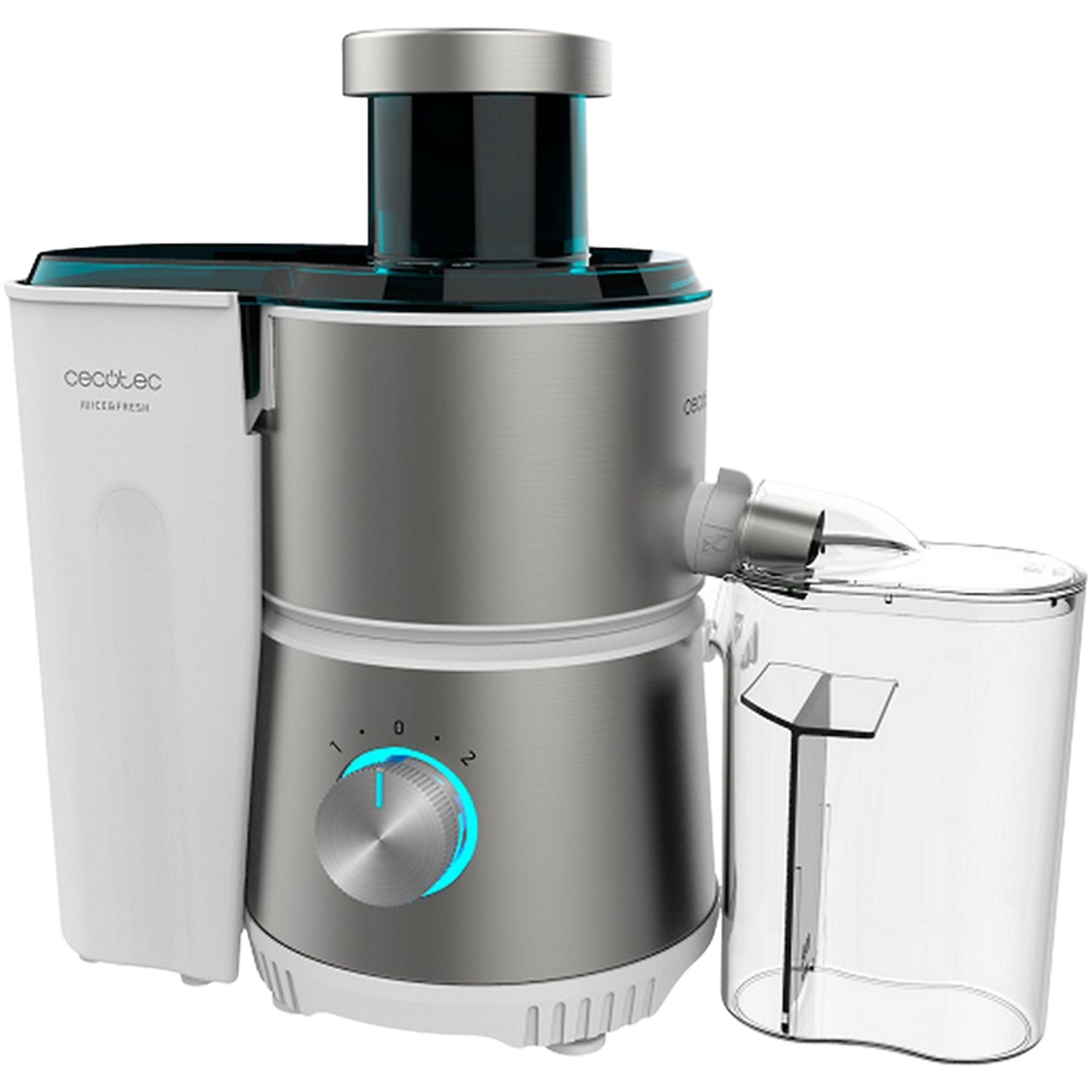 Cecotec - Orbital Juicer - Juice&Fresh 400 Titan White - Type Juicer maker - White/Silver - 400 W - Number of speeds 2 - 20000 RPM