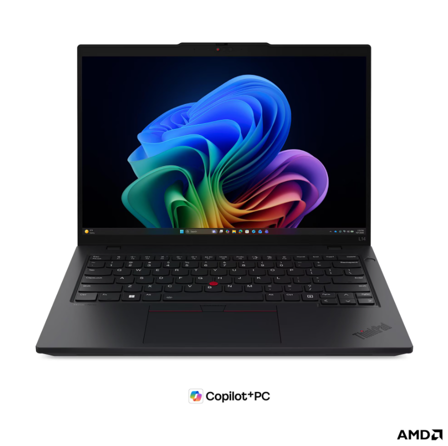 Lenovo ThinkPad L14 G7 AMD - Black - 14 " - IPS - WUXGA - 1920 x 1200 pixels - Anti-glare - AMD Ryzen AI 5 - 430 - 16 GB - SODIMM DDR5 - Solid-state drive capacity 512 GB - AMD Radeon 840M Graphics - Windows 11 Pro - 802.11be - Bluetooth version 5.4 - 4G 