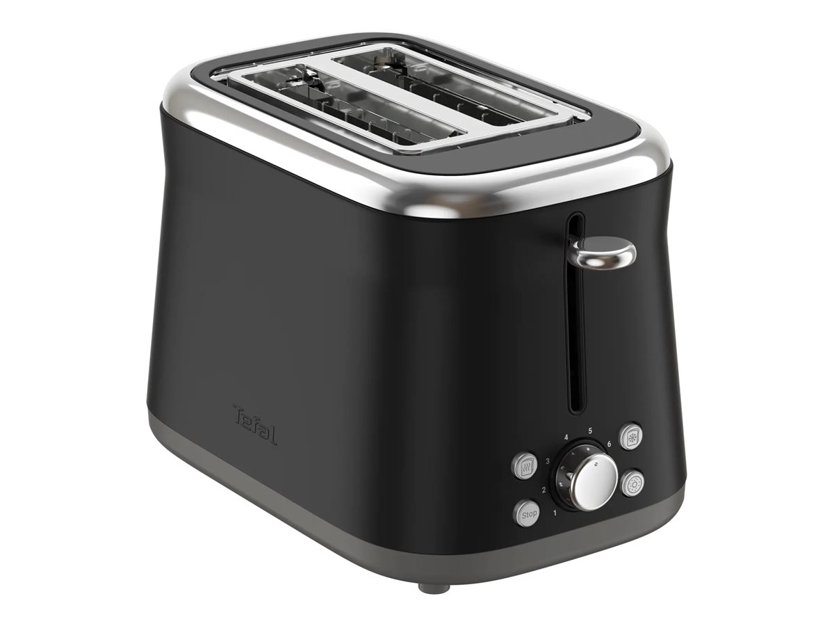 TEFAL Toaster - TT7208E0 Collection Retro - Power 850 W - Number of slots 2 - Housing material Stainless steel - Black