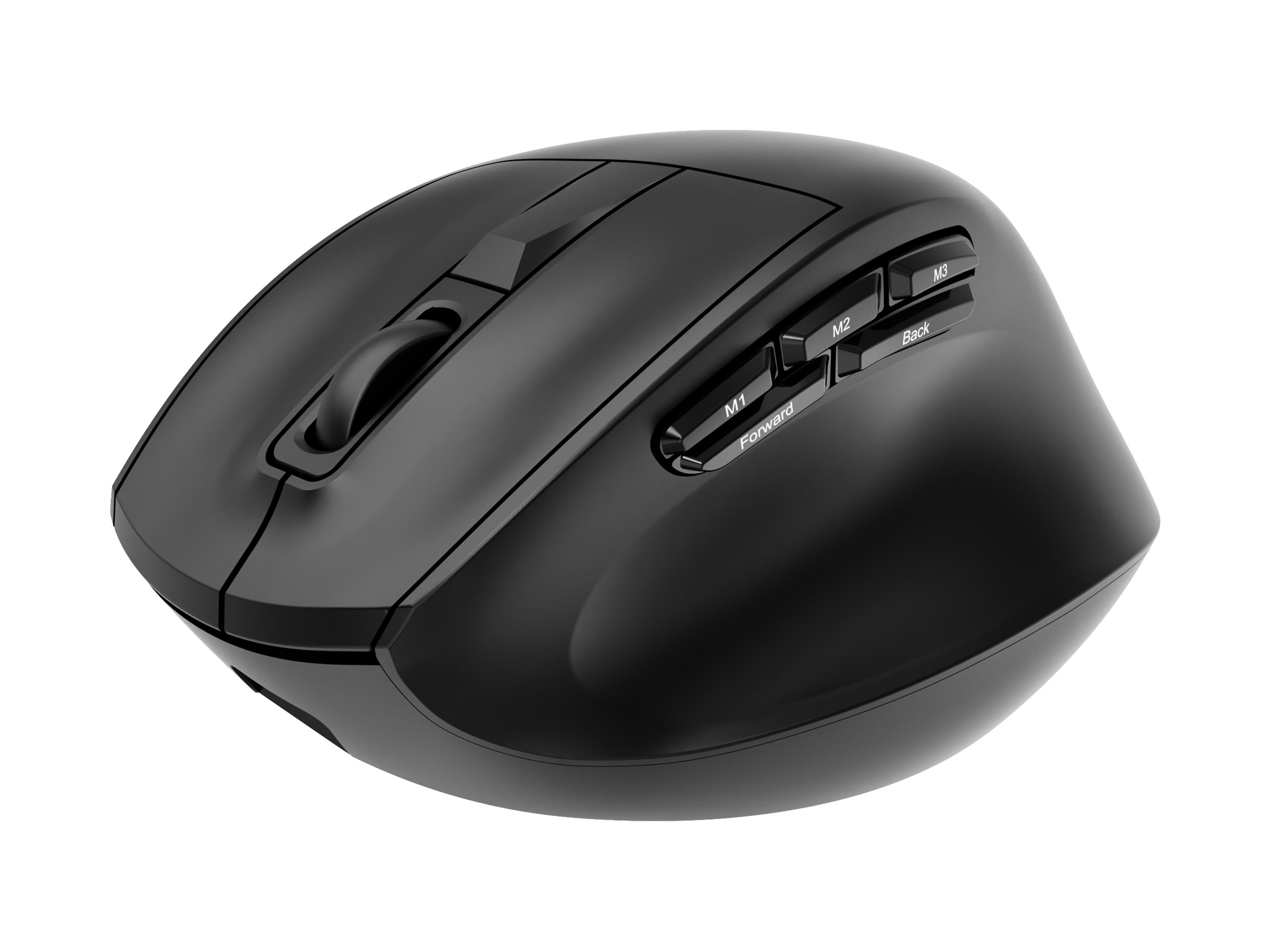 Gembird Triple-mode mouse - MUSW3-9B-01 - Wireless - 2.4G, Bluetooth - Black