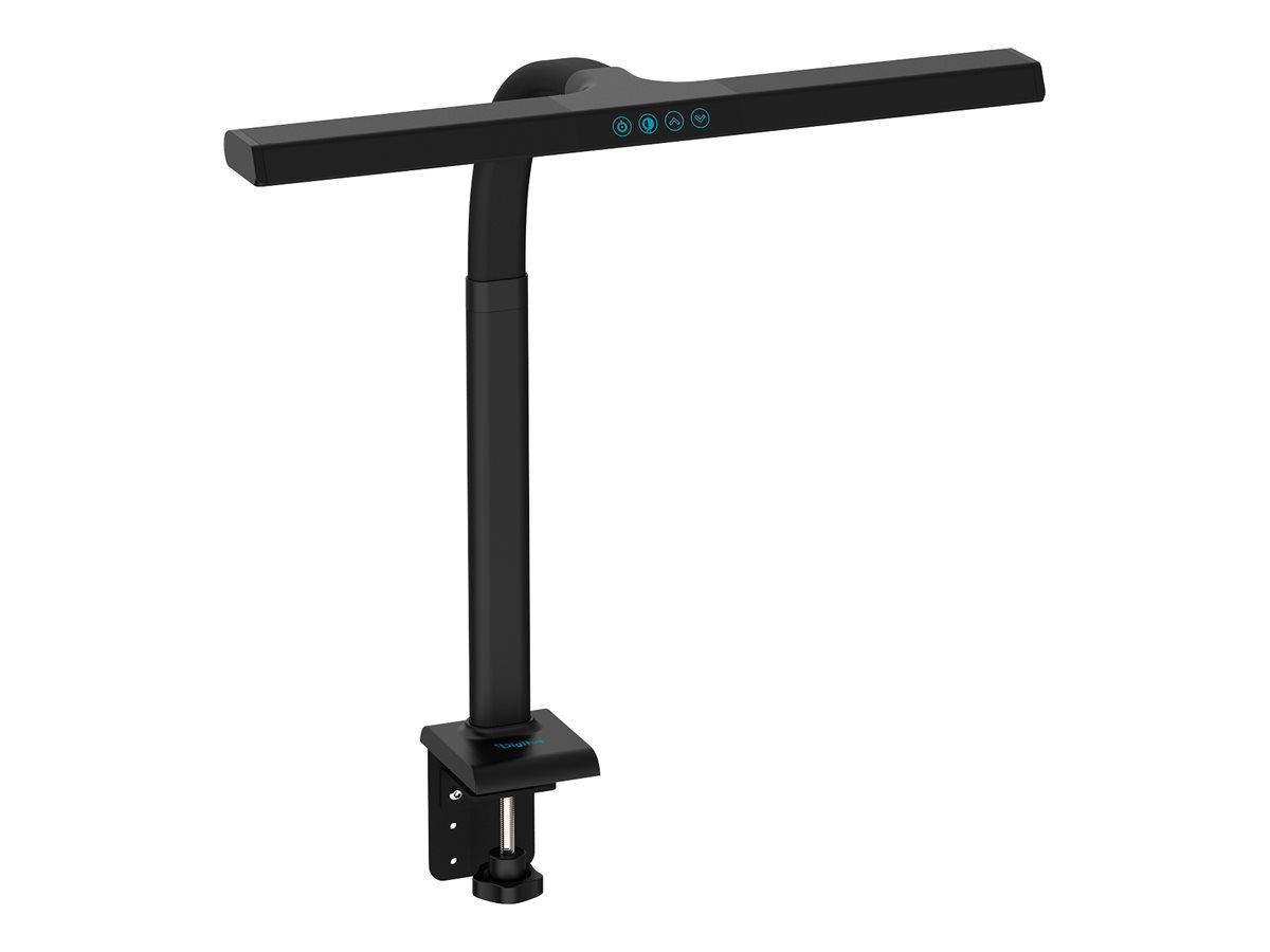 Digitus LED Desk Lamp, 50 cm, Black - DA-90490 - 1025 lm - 7 W - 3000-6500 K - Warm to cold white light - LED lamp - 10 V