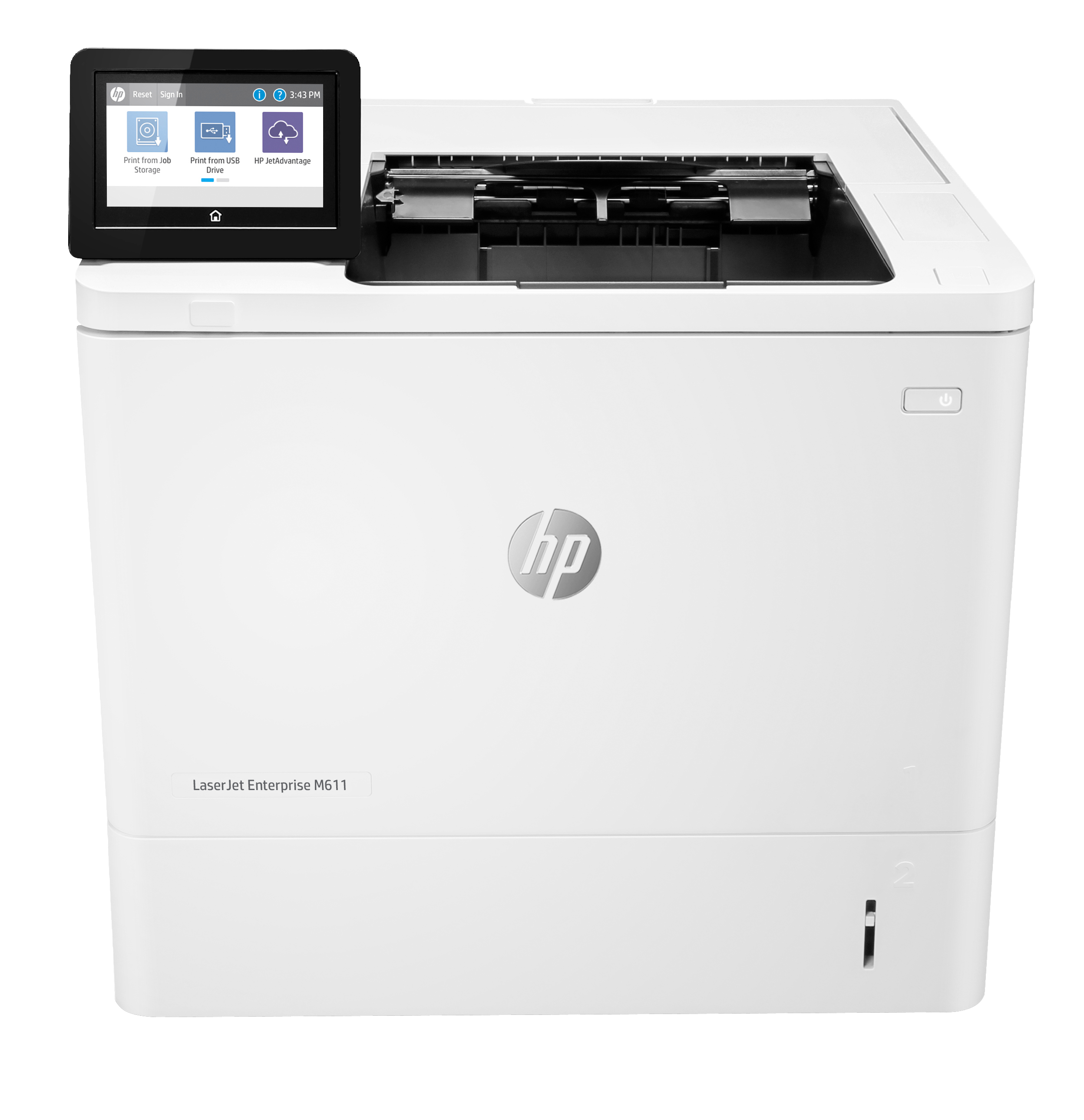 HP LaserJet Enterprise M611dn Printer - A4 Mono Laser, Print, Automatic Document Feeder, Auto-Duplex, LAN, 61ppm, 5000-25000 pages per month (replaces M607dn/ M608dn)