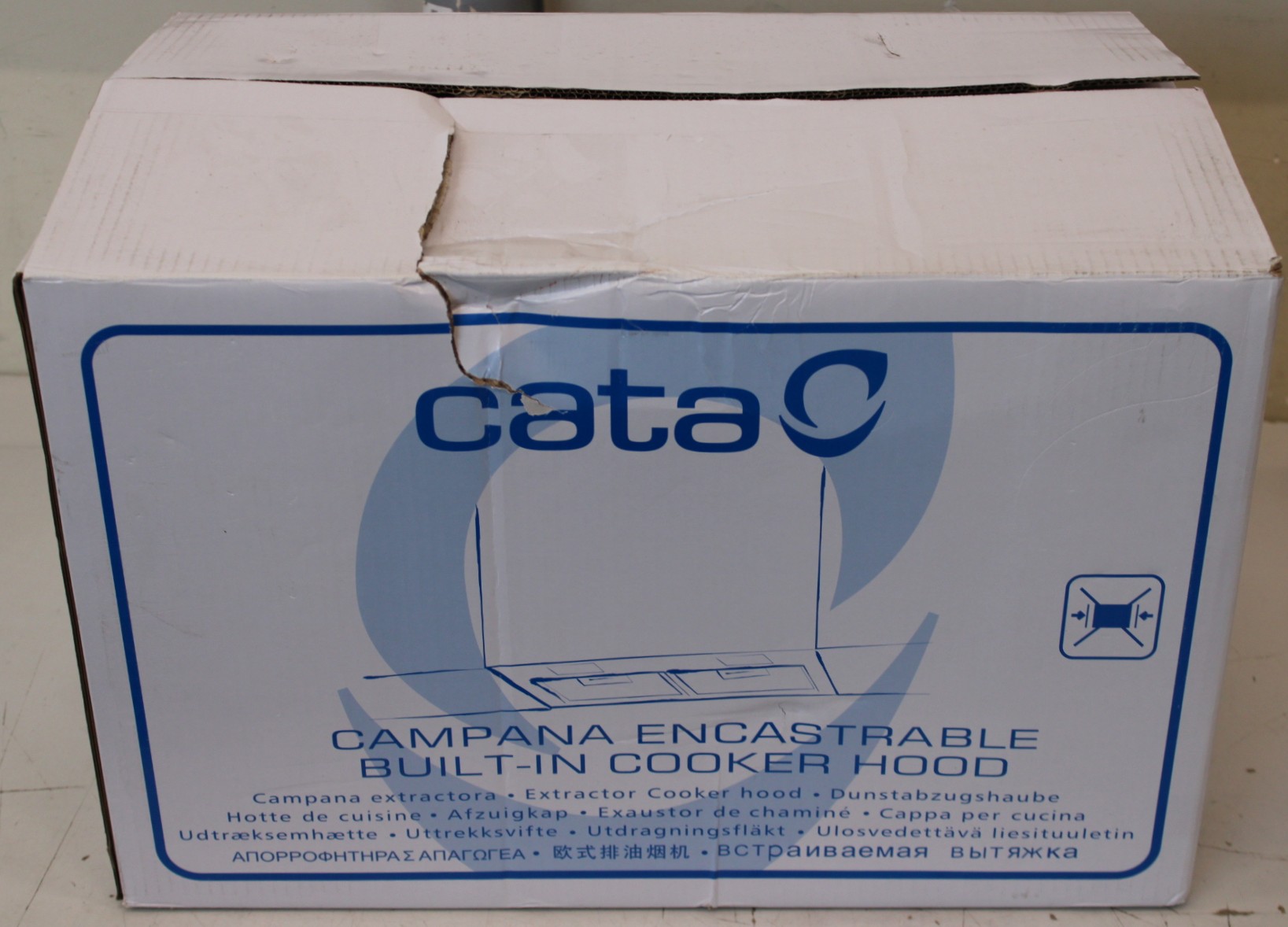 SALE OUT. CATA - Hood - GL 45 X /C - Built-in - Energy efficiency class A - Width 50 cm - 820 m³/h - Touch - EcoLed - Stainless steel - DAMAGED PACKAGING, DENTED FRAME - 36 month(s)