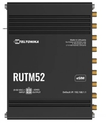 TELTONIKA IOT ROUTER RUTM52 DUAL MODEM 5G+ETH+WIFI