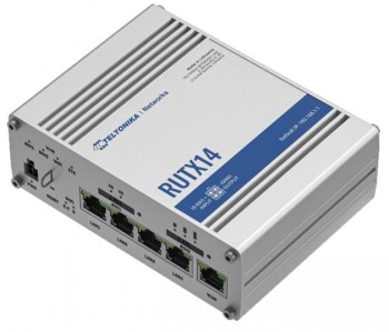 Teltonika - LTE Cat 12 Router - RUTX14 - 802.11ac - 867 Mbit/s - 10/100/1000 Mbps Mbit/s - Ethernet LAN (RJ-45) ports 5 - MU-MiMO Yes - 4G - Antenna type Internal