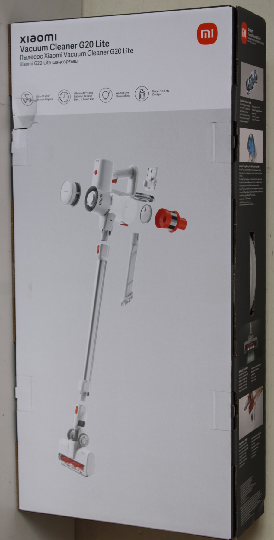 Xiaomi - Vacuum Cleaner - G20 Lite EU - Cordless - 215 W - 22.2 V - White - Warranty 22 month(s) - DAMAGED PACKAGING