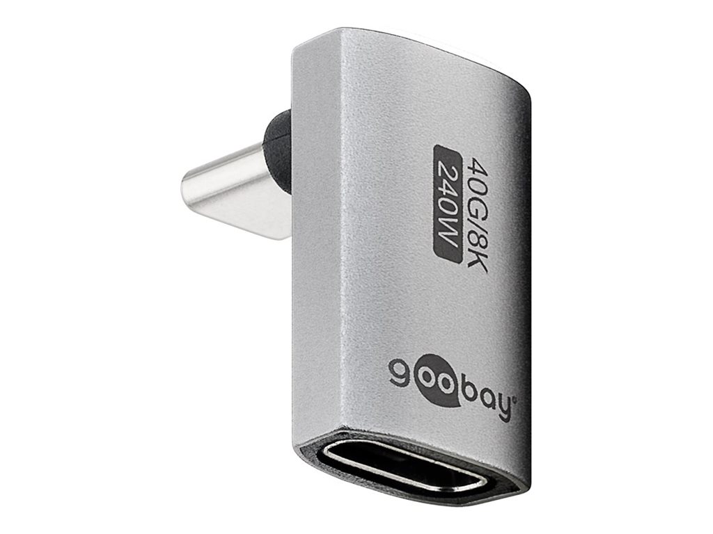 Goobay USB-C Adapter Vertical 90° Long, USB4 - 74442