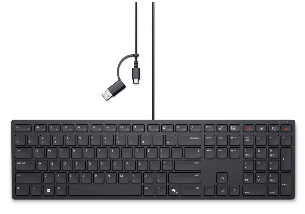 Dell - KB525C - Keyboard - Wired - Estonian - Black