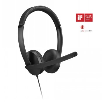 Lenovo Headset - USB-A Stereo Gen 2 - Built-in microphone - Wired - Black
