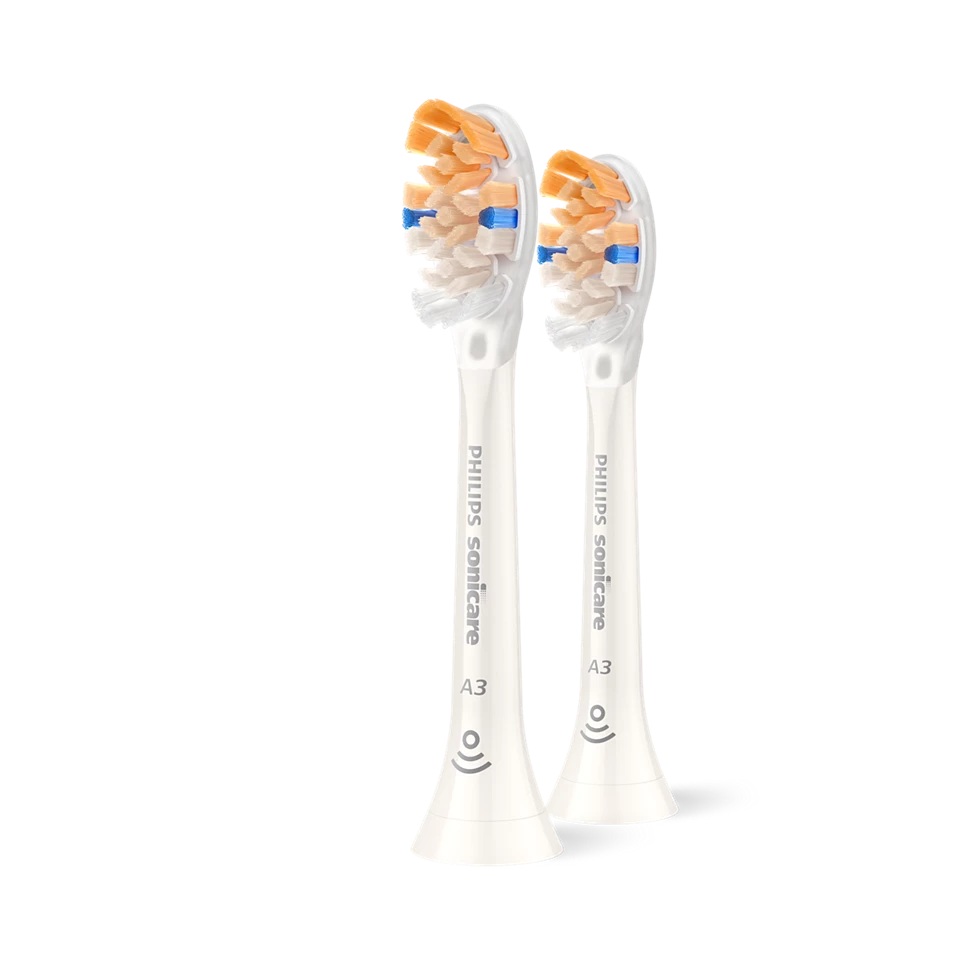 Philips - Replacement brush heads - HX9092/87 Sonicare Premium All-in-One - Heads - For adults - Number of brush heads included 2 - White