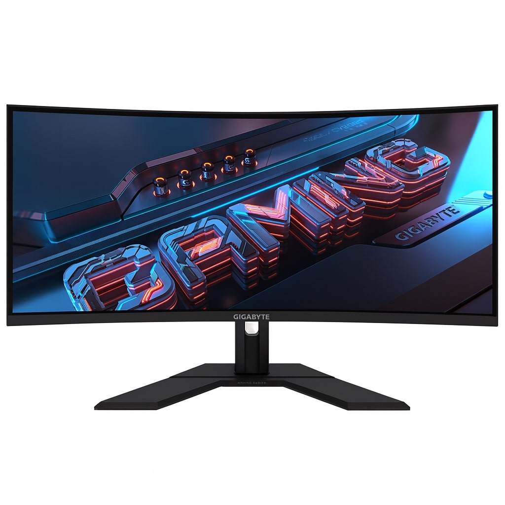 Gigabyte - GS34WQC A - 34 " - SS VA - WQHD - 120 Hz - 1 ms - 3440 x 1440 pixels - 300 cd/m² - HDMI ports quantity 1