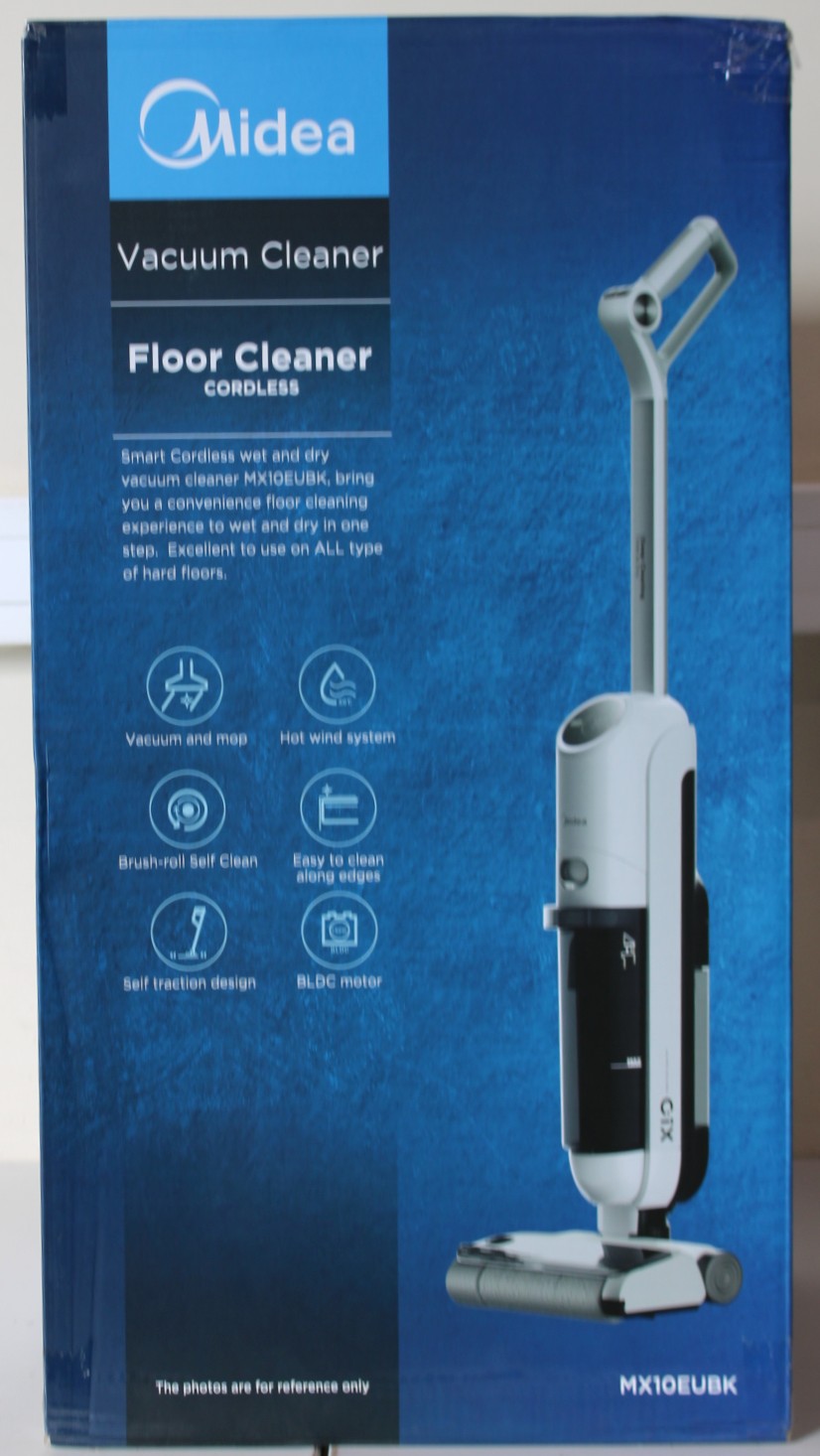 SALE OUT. - Midea Cordless Vacuum Cleaner - X10 Wet and Dry - 220 W - 22.2 V - Operating time (max) 35 min - Black - Warranty 24 month(s) - DAMAGED PACKAGING, USED, DIRTY, SCRATCHED AND WET ITEM. WRONG SN ON PACKAGING